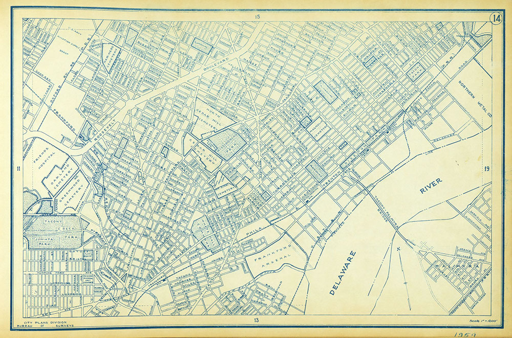 Philadelphia Street Map, 1959, Plate 14