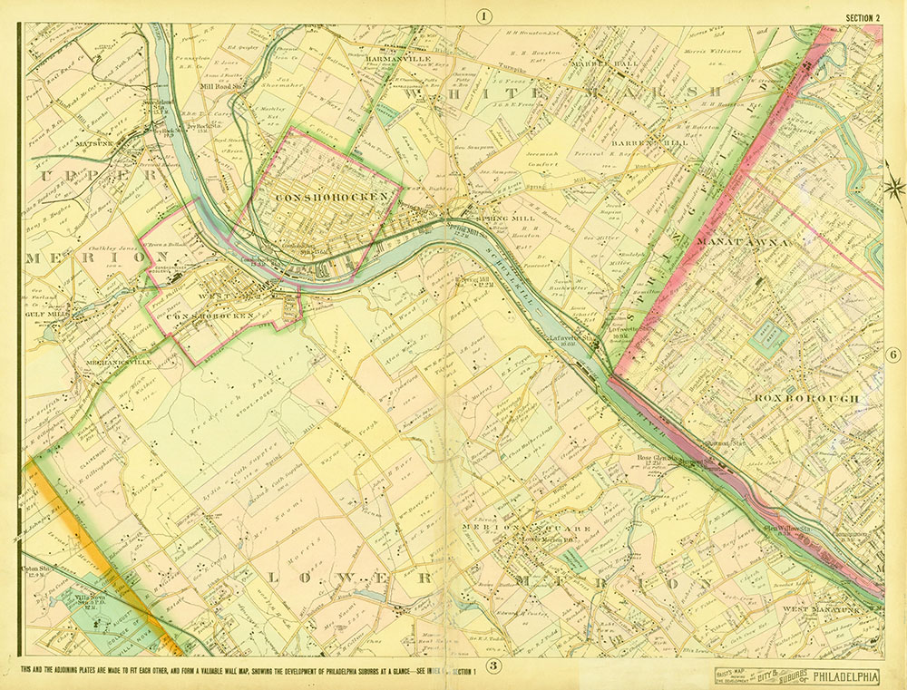 Baist's Map Showing the Development of the City and Suburbs of Philadelphia, 1897, Plate 2