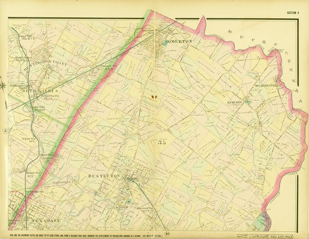 Baist's Map Showing the Development of the City and Suburbs of Philadelphia, 1897, Plate 9