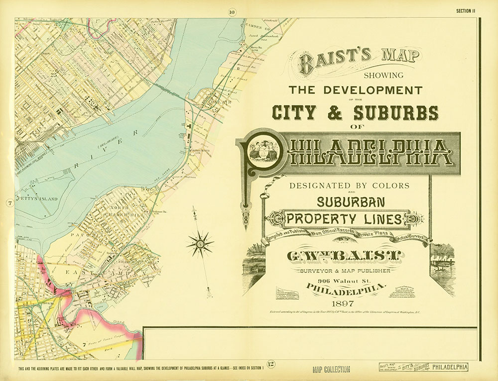 Baist's Map Showing the Development of the City and Suburbs of Philadelphia, 1897, Plate 11
