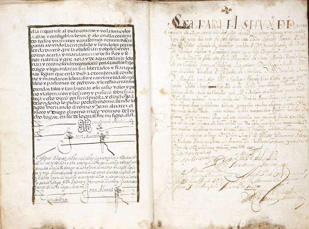 Carta executoria, in favor of Juan de Londono
