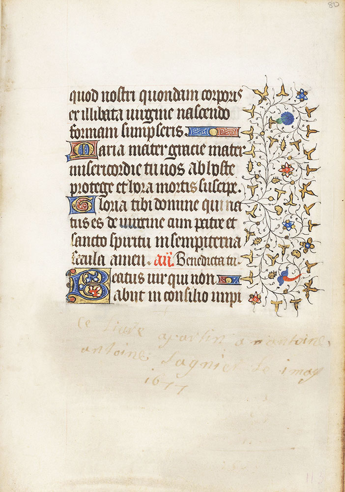 Book of Hours, use of Paris