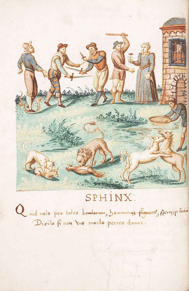 Oedipi et Sphingis dialogus (Dialogues between Oedipus and the Sphinx)