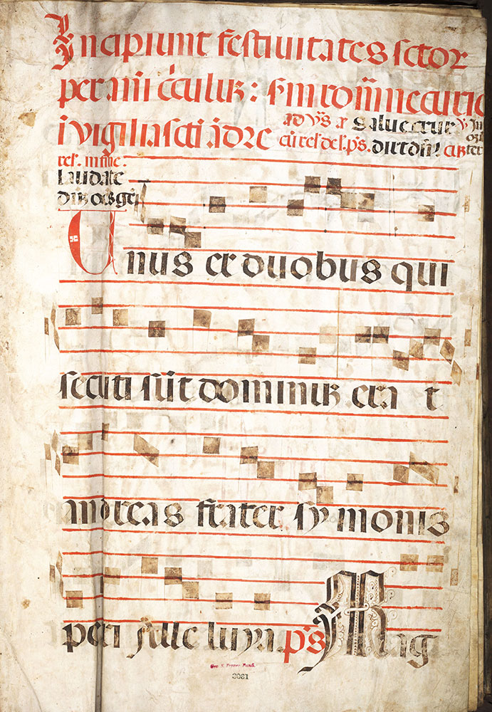 Antiphonary for the Common of Saints, use of Rome