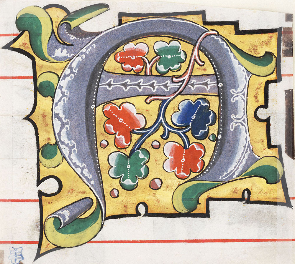 Decorated initial A