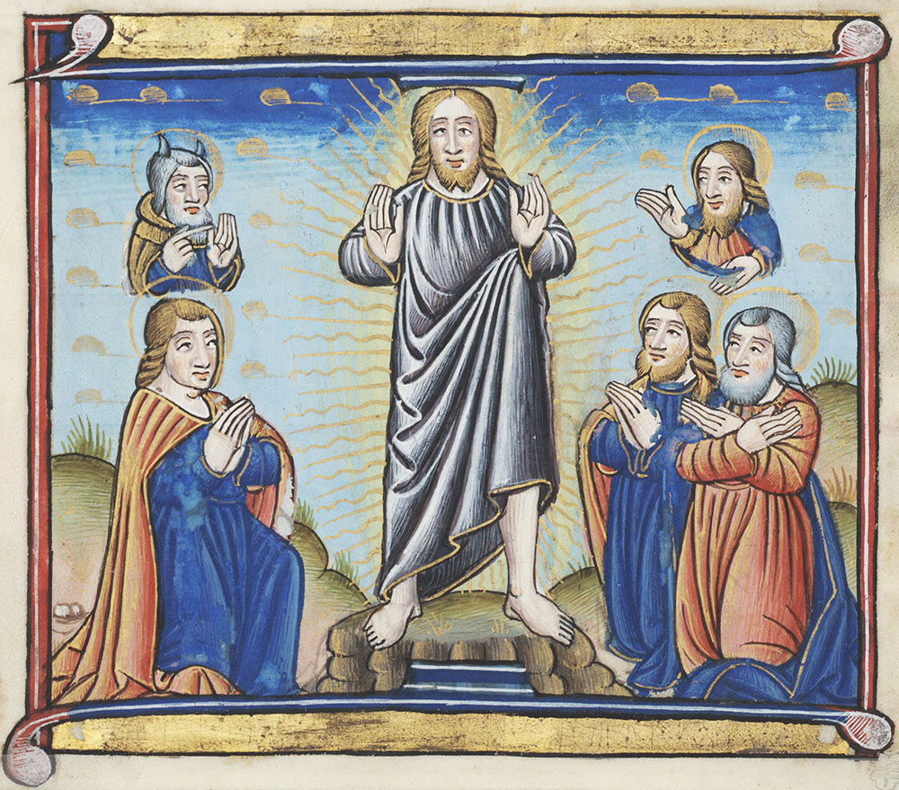 Miniature depicting the Transfiguration of Christ