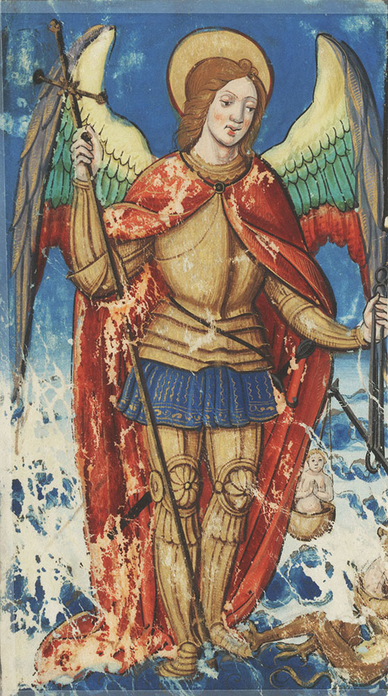 Miniature depicting Michael Archangel