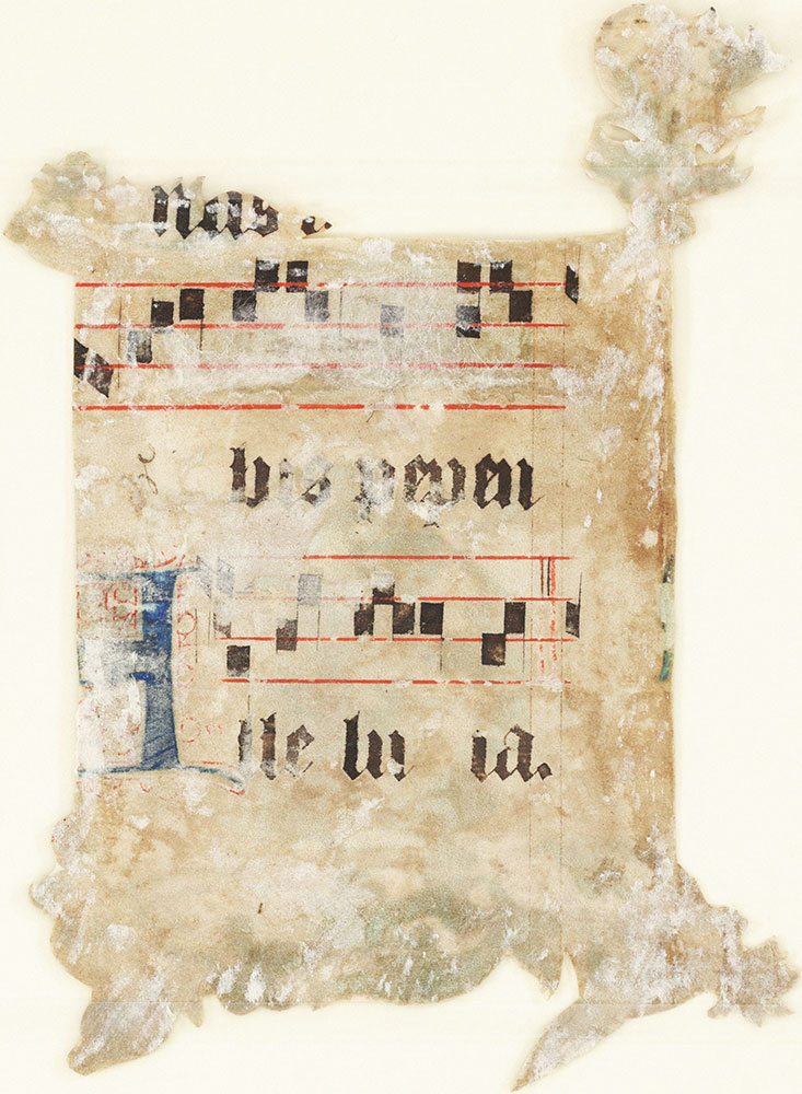 [Verso of Historiated Initial]