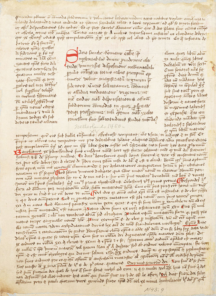Liber Sextus Decretalium, with gloss of Johannes Andreae