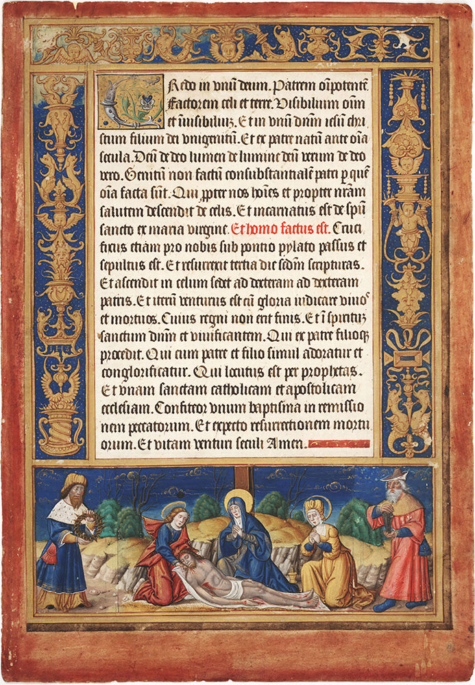 Altar Card with the Deposition from the Cross