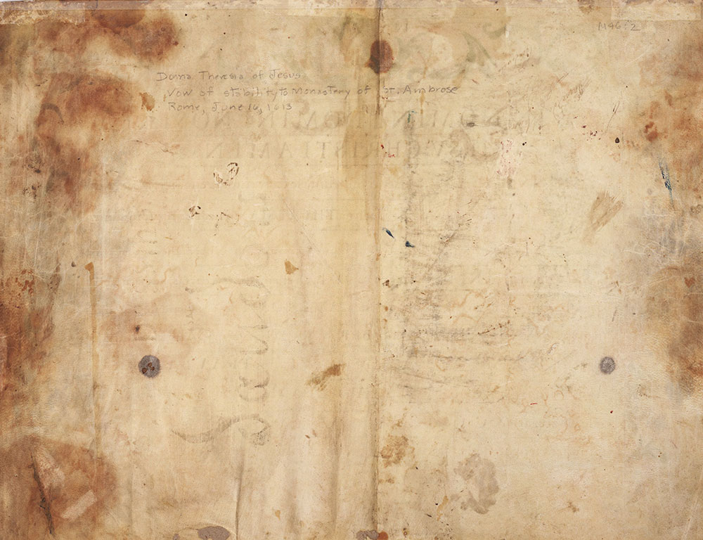 [Verso of Illuminated Manuscript Leaf]