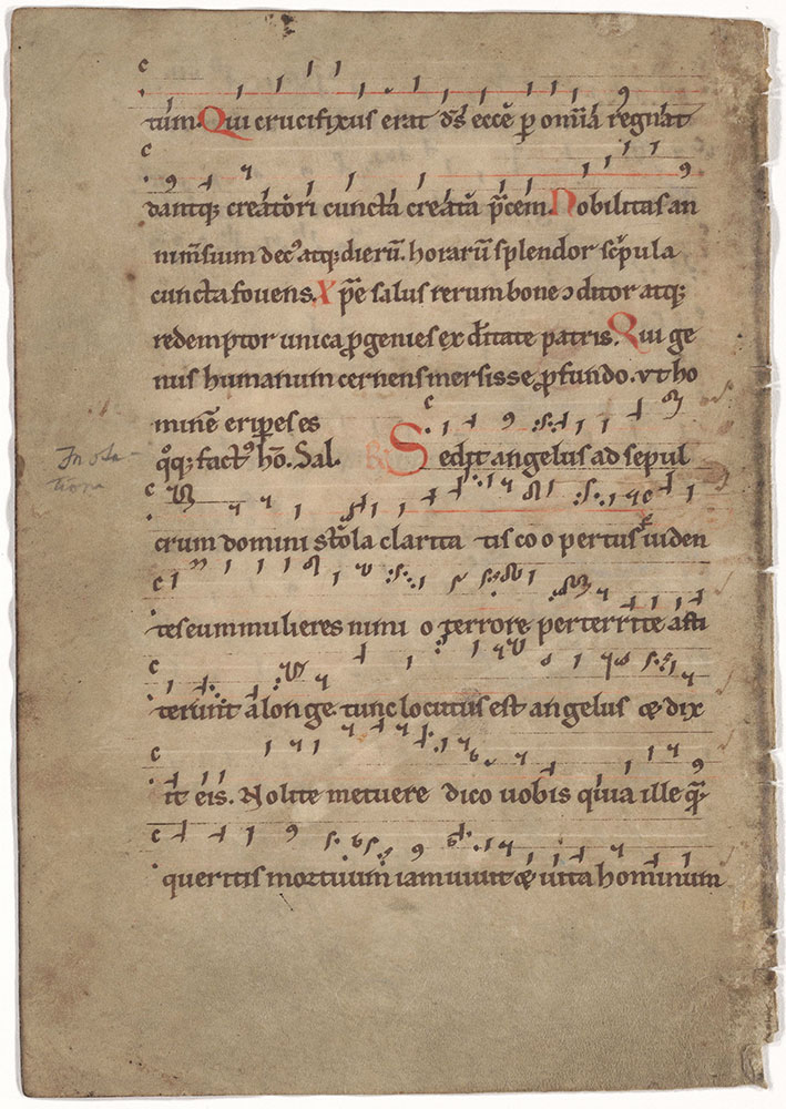 [Processional or Gradual: Holy Saturday and Easter, with neumes]