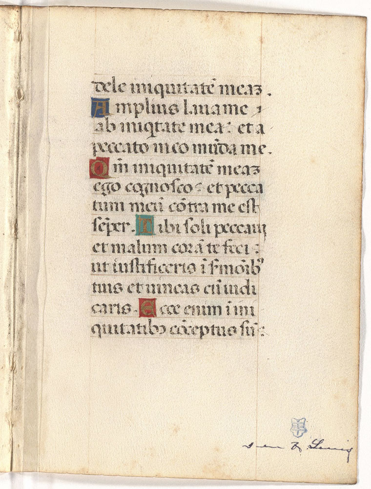 [Book of Hours: Penitential Psalms 31, 50]