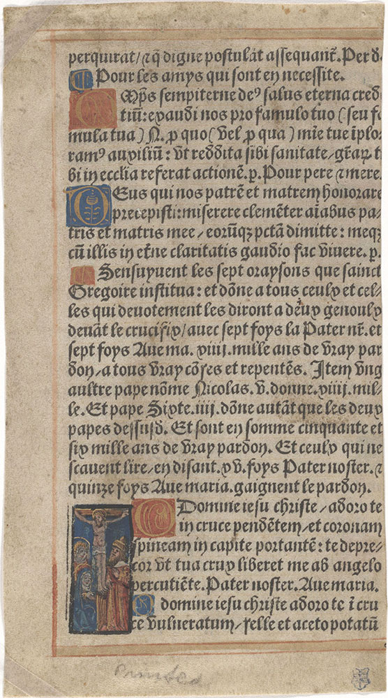 [Book of Hours?, in Latin and French (printed)]