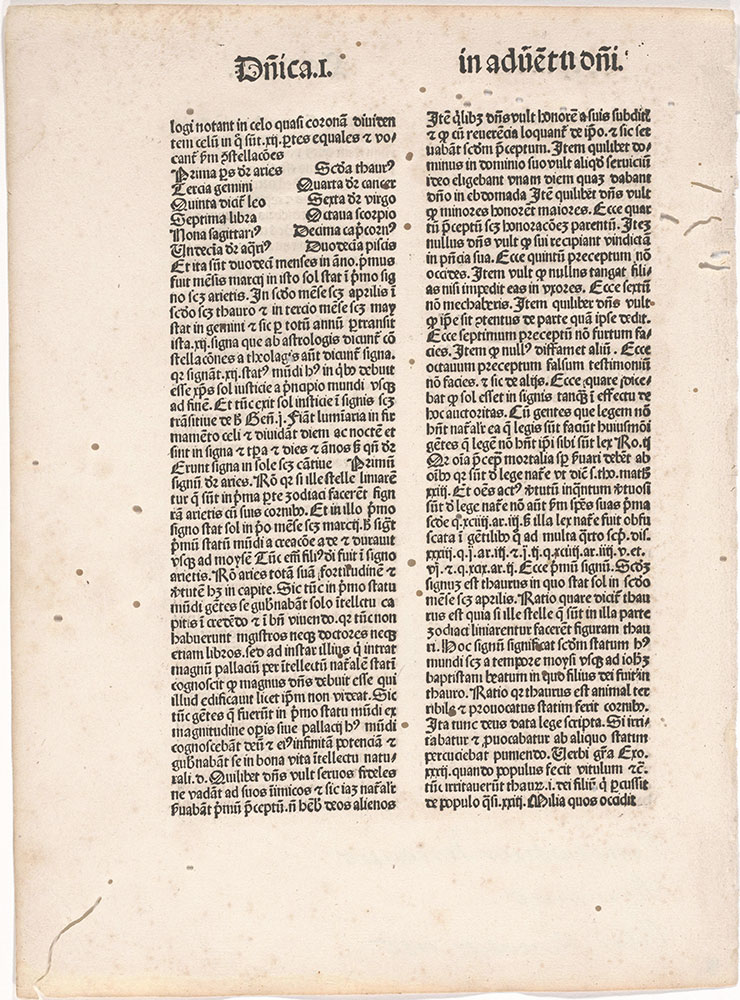 [Saint Vincent Ferrer, Sermons, Incunabulum printed at Cologne by Quentell (?), 1485]