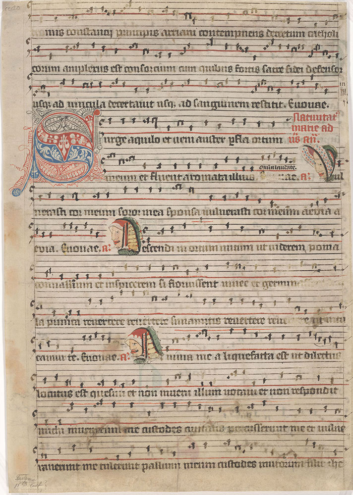 [Leaf from an antiphonary]