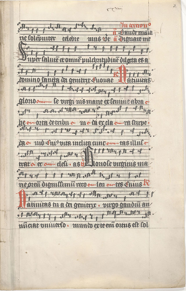 [Leaf from an antiphonary]