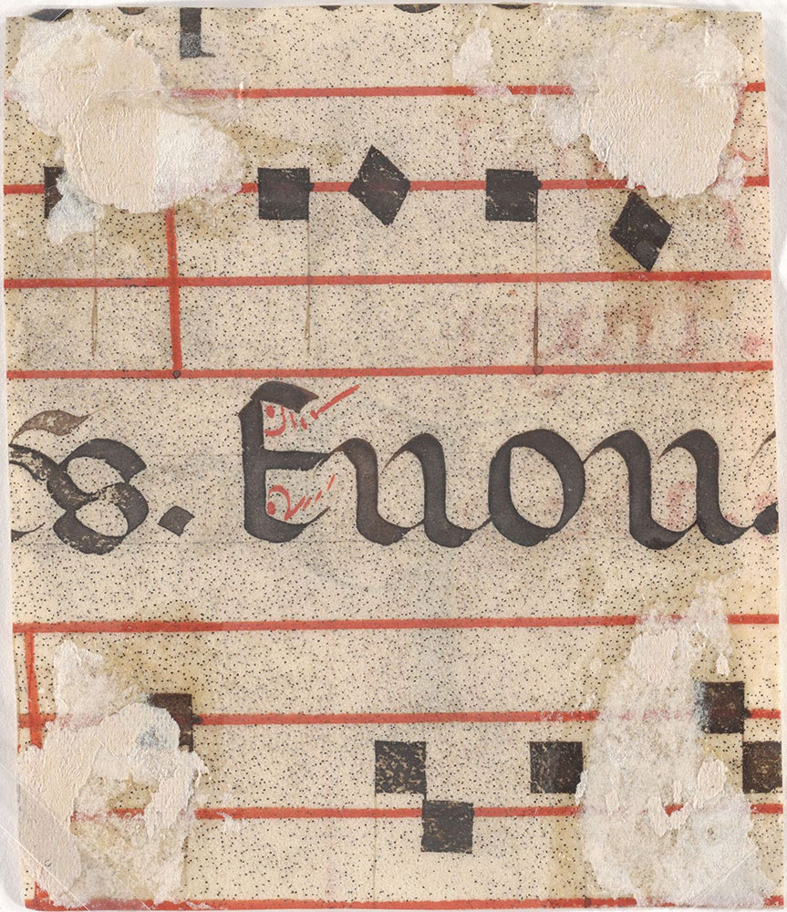 [Cutting from an antiphonary]