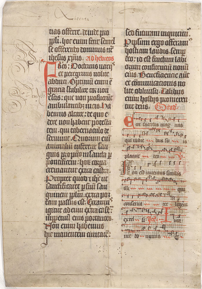 [Mass of Ordination? with neumes for the Gradual]