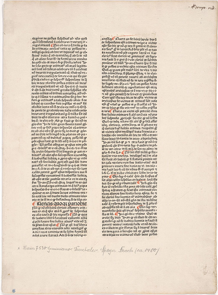 Dominicus de Sancto Geminiano, Lecturae