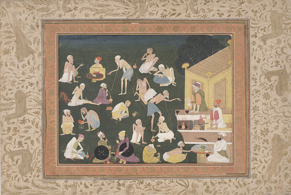 Painting of a Group of Opium-Smokers