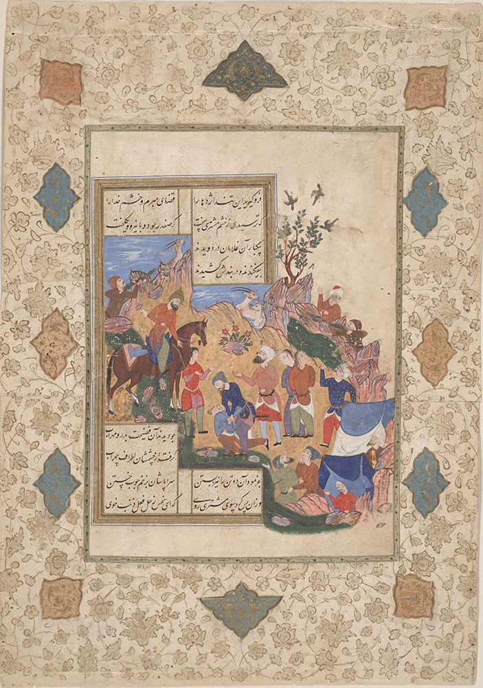 Page from a manuscript of the Mihr u Mushtari (The Sun and Jupiter) of Muhammad 'Assar