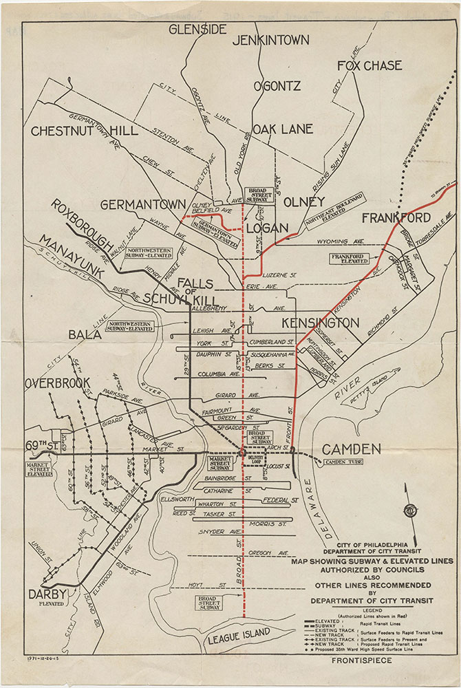 Subway & Elevated Lines...Other Lines Recommended, 1915, map