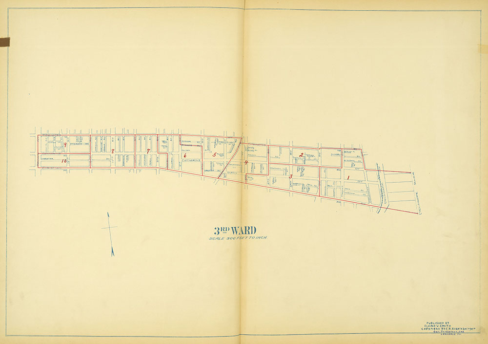 Maps of the Ward Boundaries of Philadelphia, Ward 3