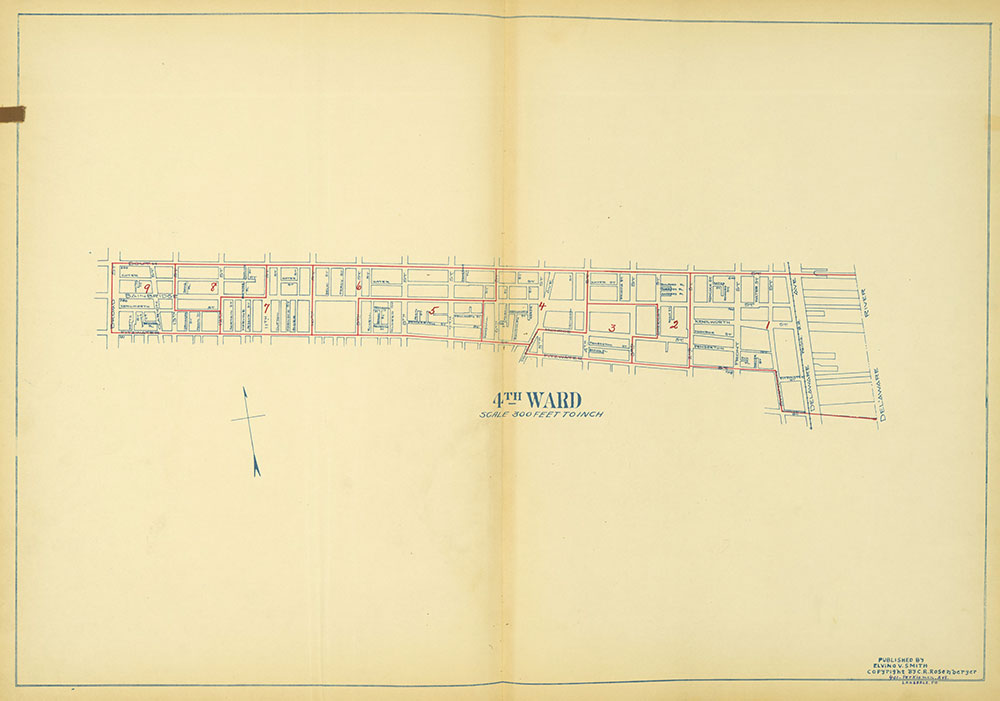 Maps of the Ward Boundaries of Philadelphia, Ward 4