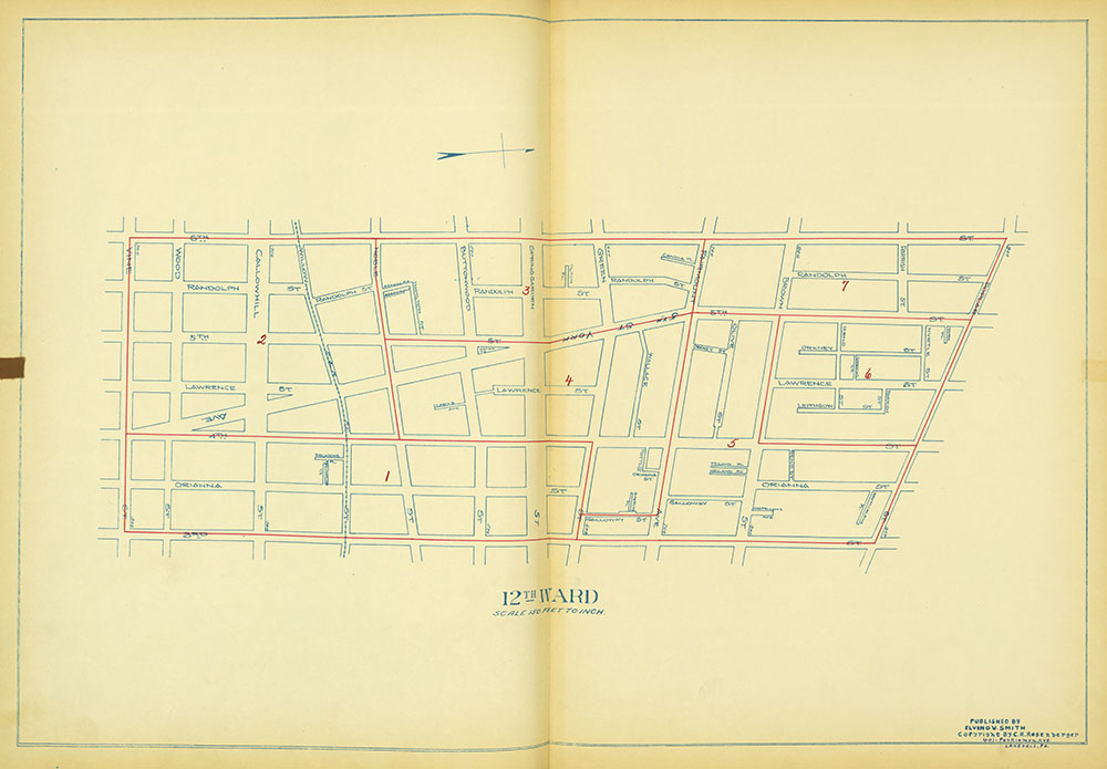 Maps of the Ward Boundaries of Philadelphia, Ward 12