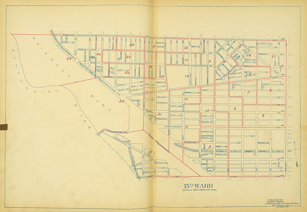 Maps of the Ward Boundaries of Philadelphia, Ward 15