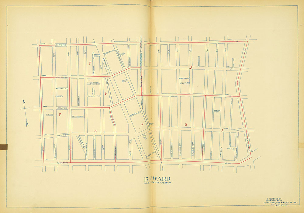 Maps of the Ward Boundaries of Philadelphia, Ward 17