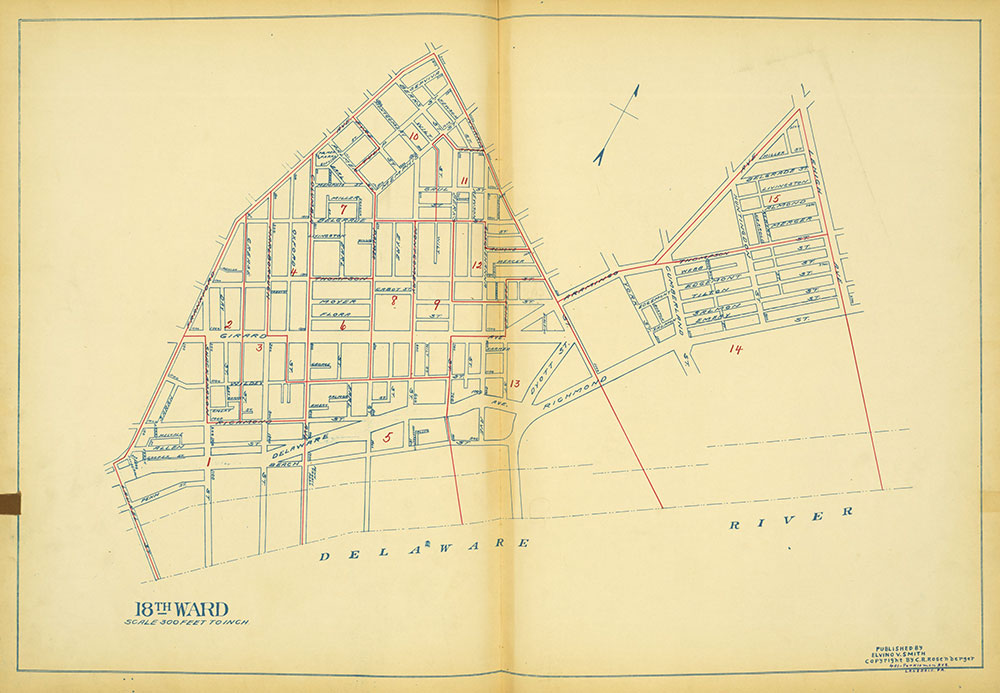 Maps of the Ward Boundaries of Philadelphia, Ward 18