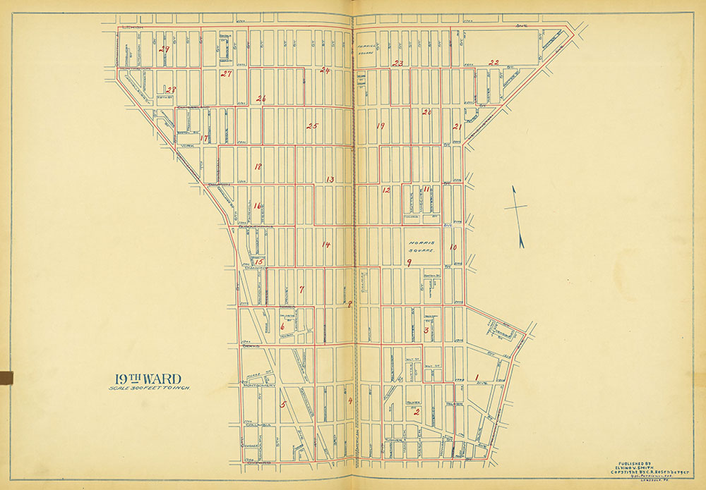 Maps of the Ward Boundaries of Philadelphia, Ward 19