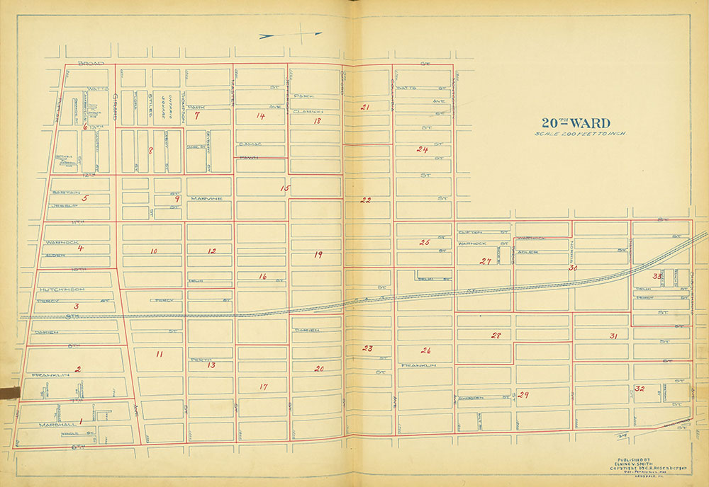 Maps of the Ward Boundaries of Philadelphia, Ward 20