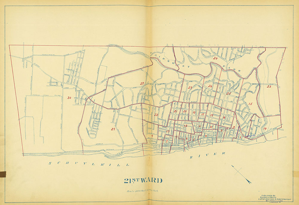 Maps of the Ward Boundaries of Philadelphia, Ward 21