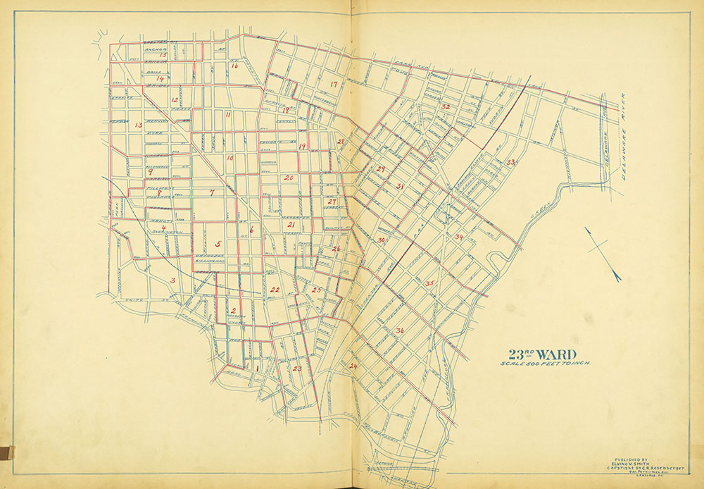 Maps of the Ward Boundaries of Philadelphia, Ward 23