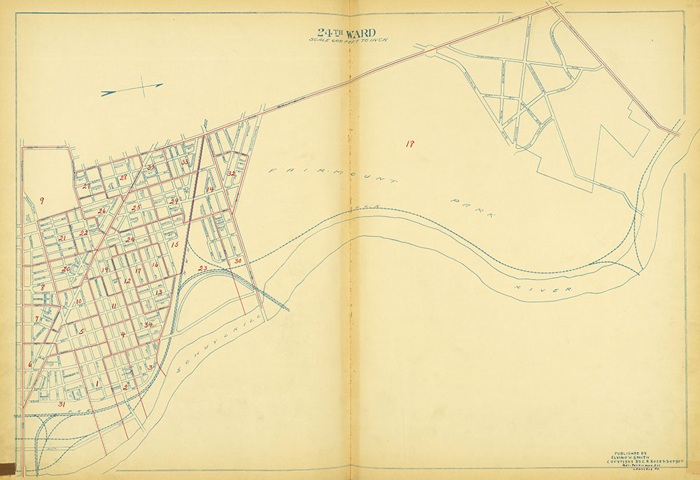 Maps of the Ward Boundaries of Philadelphia, Ward 24