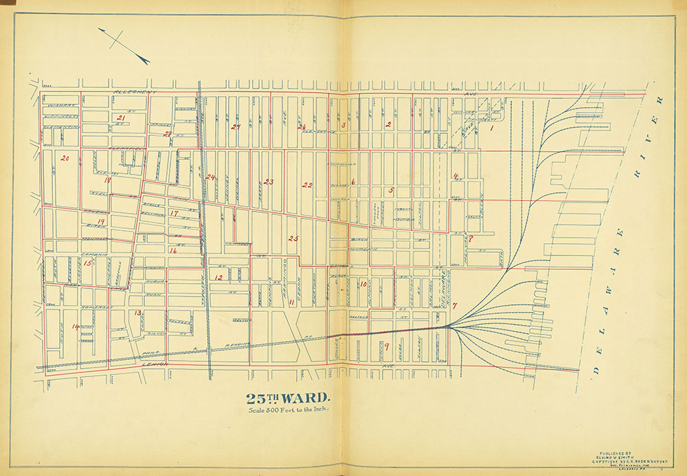 Maps of the Ward Boundaries of Philadelphia, Ward 25
