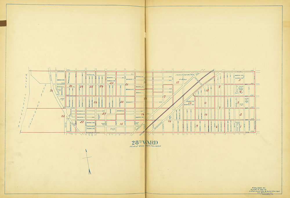 Maps of the Ward Boundaries of Philadelphia, Ward 28