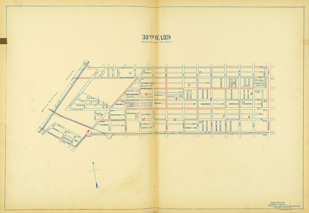 Maps of the Ward Boundaries of Philadelphia, Ward 30