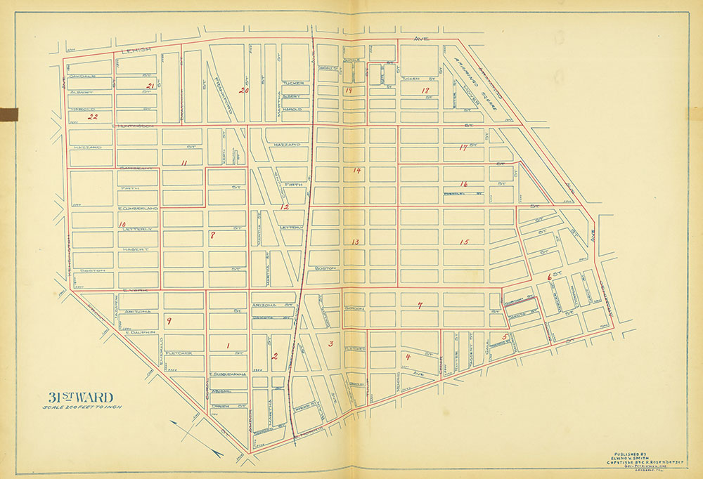 Maps of the Ward Boundaries of Philadelphia, Ward 31