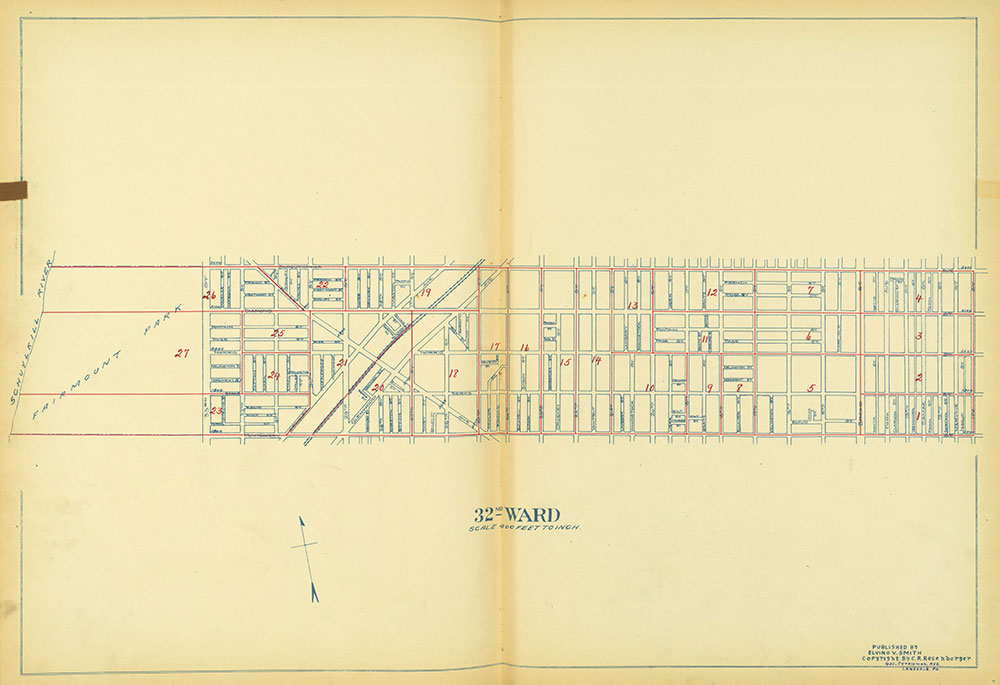 Maps of the Ward Boundaries of Philadelphia, Ward 32