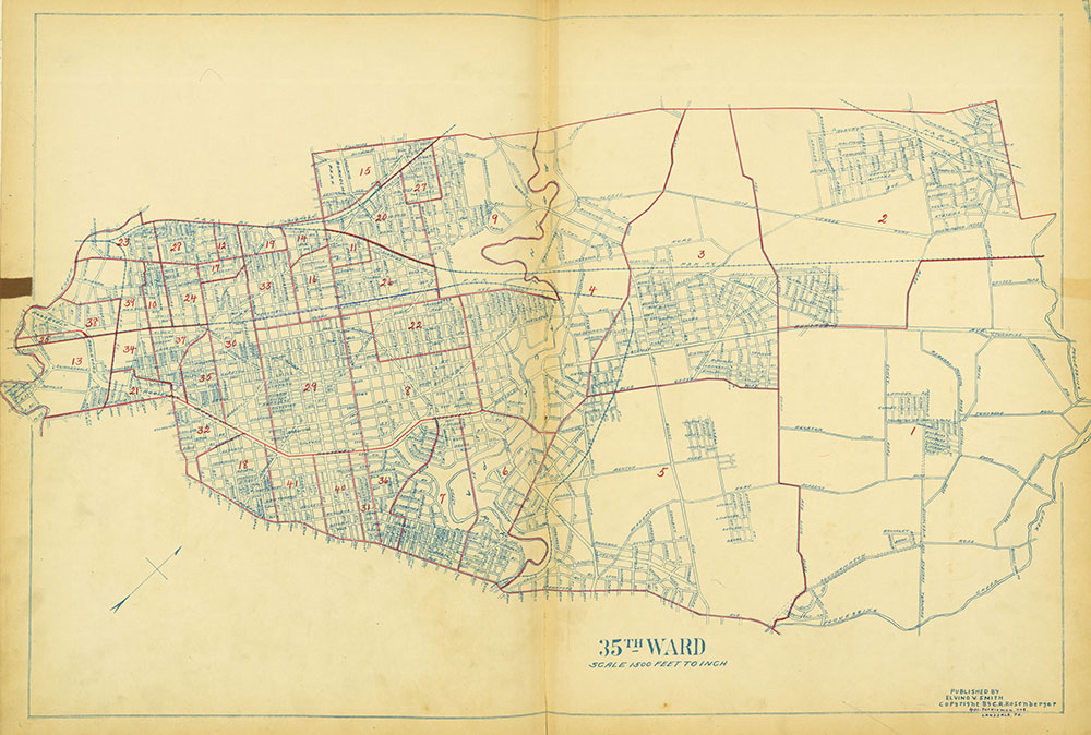 Maps of the Ward Boundaries of Philadelphia, Ward 35