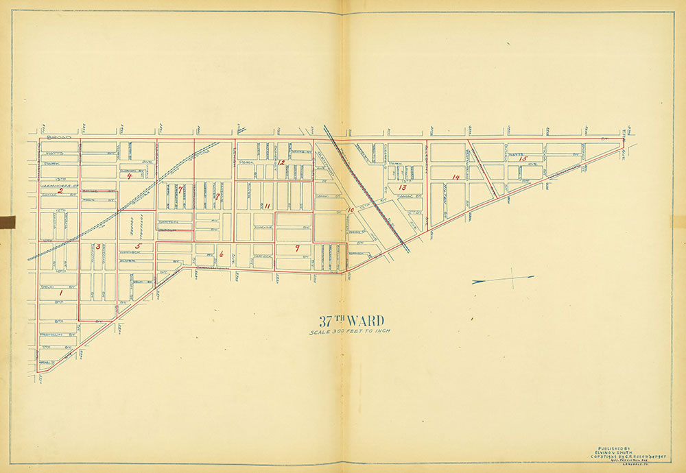 Maps of the Ward Boundaries of Philadelphia, Ward 37