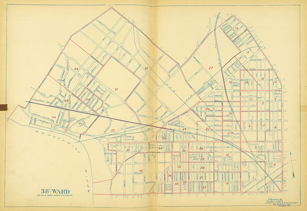 Maps of the Ward Boundaries of Philadelphia, Ward 38