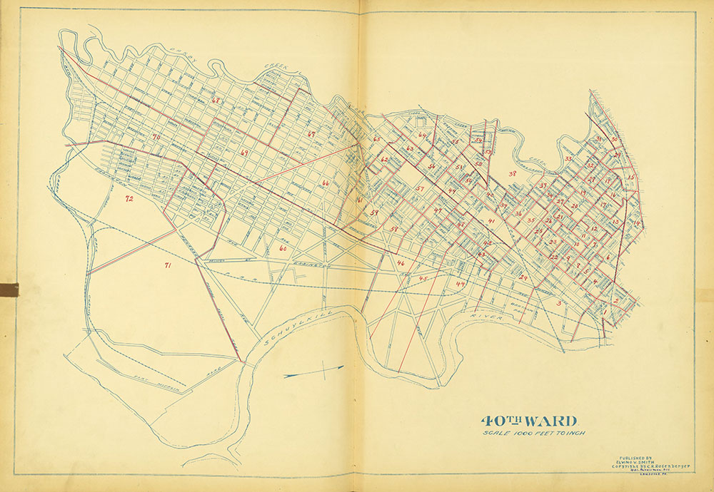 Maps of the Ward Boundaries of Philadelphia, Ward 40
