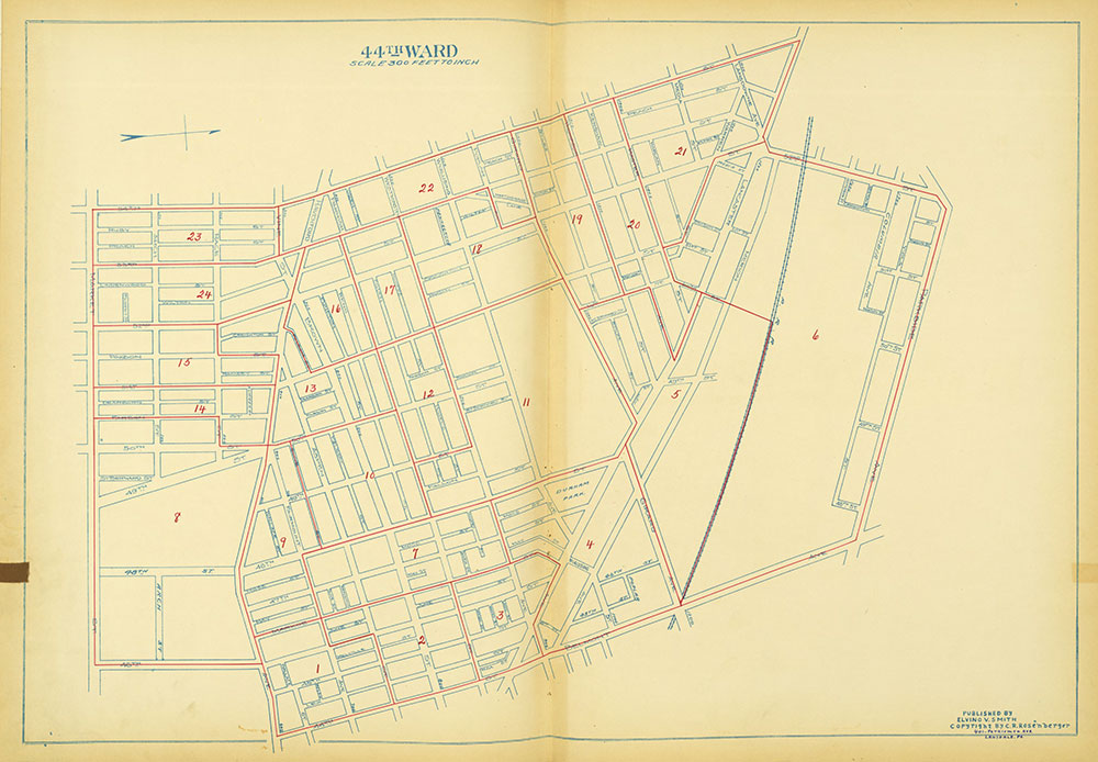 Maps of the Ward Boundaries of Philadelphia, Ward 44