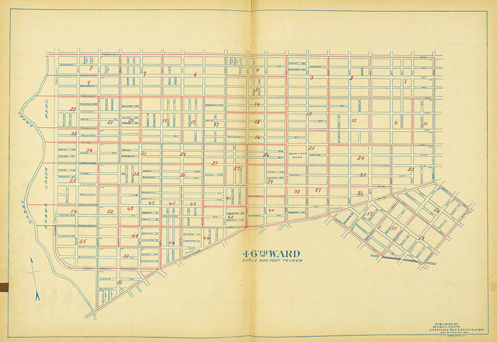 Maps of the Ward Boundaries of Philadelphia, Ward 46