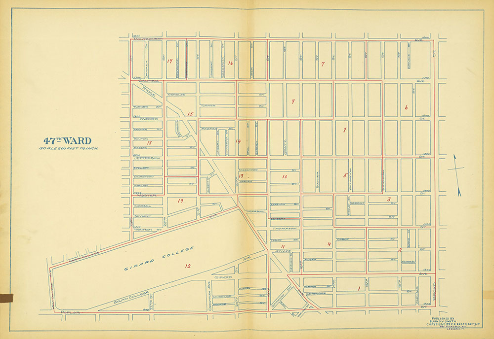 Maps of the Ward Boundaries of Philadelphia, Ward 47